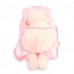 Pink Teddy bear back pack with black loop and adjustable straps